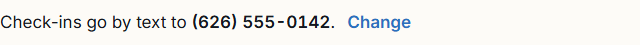 After the home chooses Text me. Shown with an example home and number.